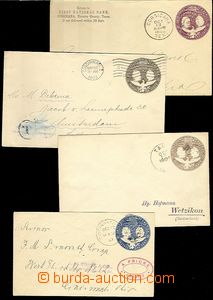 61863 - 1893-03 comp. 4 pcs of postal stationery covers 1c, 2c, 5c a