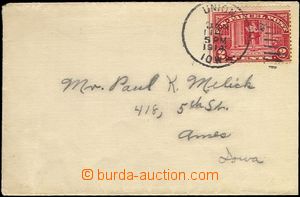 61865 - 1914 letter franked with. parcel stmp 2c, Mi.2 (Scott Q2), a