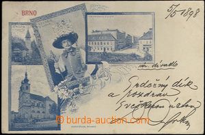 61941 - 1898 Brno - 4-view collage, Veverská street, stárek from L
