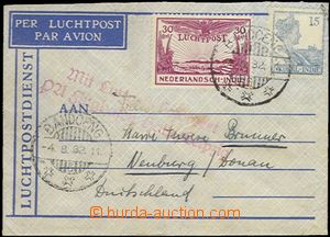 62274 - 1932 air-mail letter to Germany, franked with. airmail stamp