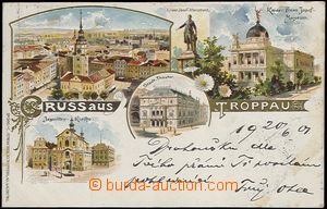 62375 - 1901 Opava (Troppau) - 5okénková litografická koláž, po