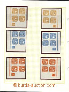 62393 - 1943 BOHEMIA-MORAVIA, semifinished collection of plate numbe