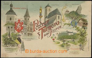 62485 - 1900 Turnov - lithography; long address, Un, good condition