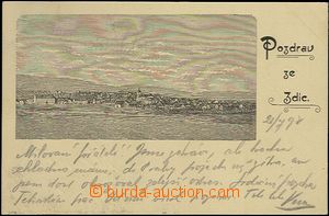 62505 - 1898 Zdice - pen drawing; long address, Us, good condition