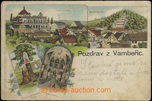 62512 - 1900 WAMBIERZYCE (Vambeřice / Albendorf) - litografická ko