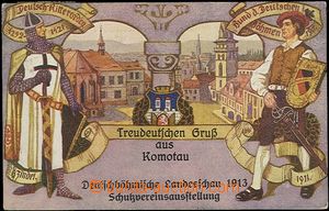 62540 - 1913 Chomutov (Komotau) - promotional Ppc German club/associ