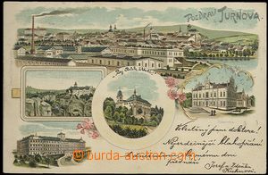 62583 - 1898 Turnov - litografická koláž; DA, prošlá, výborný