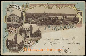62587 - 1899 Vyklantice - litografická koláž; DA, prošlá, odře