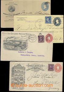 63470 - 1903-1915 comp. 4 pcs of postal stationery covers with comme