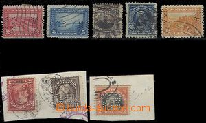 63473 - 1900-30 USA  comp. 8 pcs of stamps with perfins, contains al