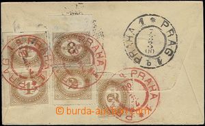 63575 - 1900 insufficiently franked letter in the place, with 3H Mi.