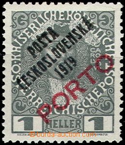 63655 -  Pof.83a, Postage due stmp,  overprint PORTO, hinged, exp. b