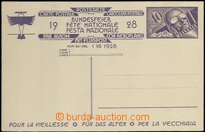 63684 - 1928 let. dopisnice Bundesfeier 1928, Mi.P135/02., dekorativ