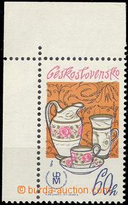 63694 - 1977 Pof.2260ORZ, Czechoslovak Porcelain., UL corner piece, 