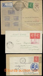 63861 - 1943-44 comp. 3 pcs of entires with commemorative postmarks,