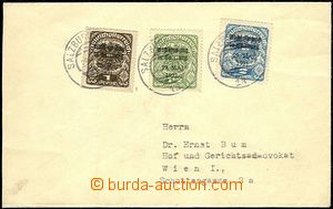 63879 - 1921 SALZBURG  dopis vyfr. známkami s lokálním přetiskem