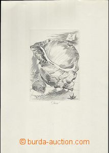 63909 - 1970 HOUSA Bedřich (*1926): Lastura, 10x14, signováno
