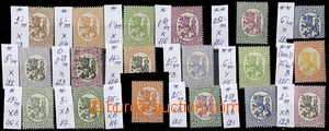 63993 - 1925-29 Mi.112-125, selection of 18 pcs of postage stmp., an