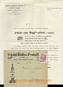 64070 - 1914 obálka včetně reklamního dopisu s přítiskem firmy