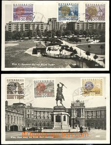 64097 - 1931 2ks pohlednic zaslaných R + Let. do Jugoslávie, vyfr.