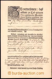 64102 - 1716 printed contract with decorated initial