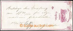 64206 - 1875 PHARMACIES  bill from apothecary's Red raka, Brno, fold