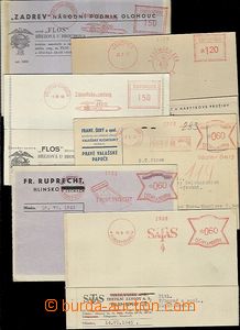 64335 - 1945-49 sestava 6ks lístků s OVS, předběžné razítko v