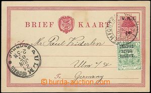 64457 - 1903 PC Asch.6 with uprated with stamp SG.133, to Germany, C