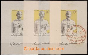 64469 - 1960 Mi.Bl.2, comp. 3 pcs of miniature sheets, 1x used, c.v.
