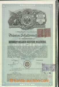 64947 - 1889 RAKOUSKO-UHERSKO  akcie Prämien-Schuldverschreibung, W
