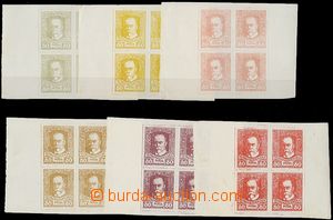 64973 - 1918? 6x block of four obtahů designes Czechosl. stamps, (e