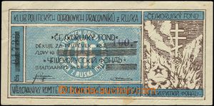 64974 - 1919 ticket Czech  - Russian fund Club political odbojových