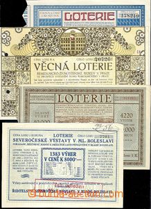 64984 - 1911-13 sestava 4ks losů, loterie Národní jednoty pro jih