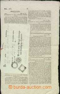 65031 - 1816 4-page document, postally Us, signetes
