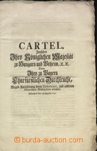 65050 - 1745 kartelová document, München (Munich), 8 sides