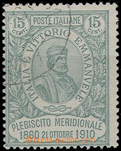 65111 - 1910 Mi.98, plebiscite in/at Naples (Napoli), light off cent