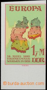 65164 - 1990 plate proof unissued stmp Europe, unification Germany, 