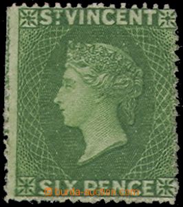 65308 - 1861 Queen Victoria, imperfect  perf, partial odstřižení,