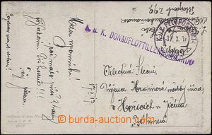 65447 - 1917 K.u.K. DONAUFLOTTILENKOMMANDO, fialové řádkové raz