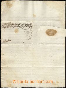 65978 - 1650? folded letter, paper seal, light stains