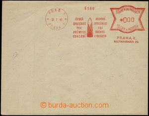 66225 - 1940 bianco envelope with meter stmp PRAG 1/ PRAGUE 1/ Czech
