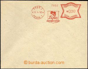 66234 - 1940 bianco envelope with meter stmp PRAG 1/ PRAGUE 1/ Lípa