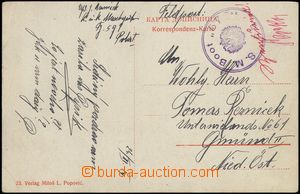 66315 - 1914 S.M. Boot 57T, torpedo boat, round violet postmark with