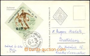 66431 - 1953 SPORT  pohlednice Népstadion, vyfr. zn. Maďarsko Mi.1