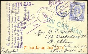 66454 - 1936 plechovková pošta, dopis vyfr. zn. Mi.58 s neúplným