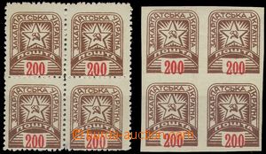 66576 - 1945 Mi.86 postage stmp, in blocks of four, from that 1x per