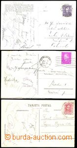 66805 - 1923-33 SPORTOVCI / FOTBAL  sestava 3ks pohlednic s podpisy 