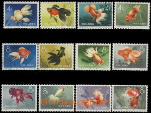 66806 - 1960 Mi.534-45 Zlaté rybky, kompl. série, lehká razítka,