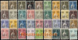 67251 - 1928-29 Pof.472-507 Ceres with overprints new values, comple
