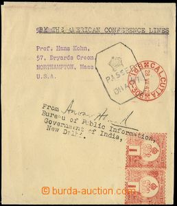 67395 - 1942 whole newspaper wrapper addressed to to USA, franked by